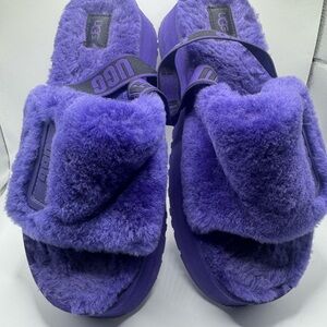 UGG Disco Platform Slippers size 9 | Purple Fuzzy Loungewear